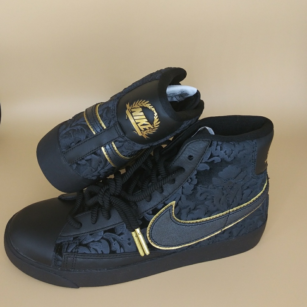 🆕🌠NIKE BLAZER MID SNEAKERS🌠🆕 METALLIC GOLD